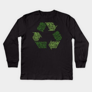 Reduce Reuse Recycle Kids Long Sleeve T-Shirt